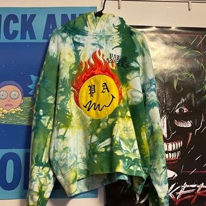Palms Angels Burning Head Tie-Dye Hoodie